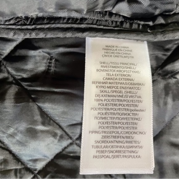 NWT Polo Ralph Lauren Belted Quilted Jacket Leather Trim - Picture 16 of 16